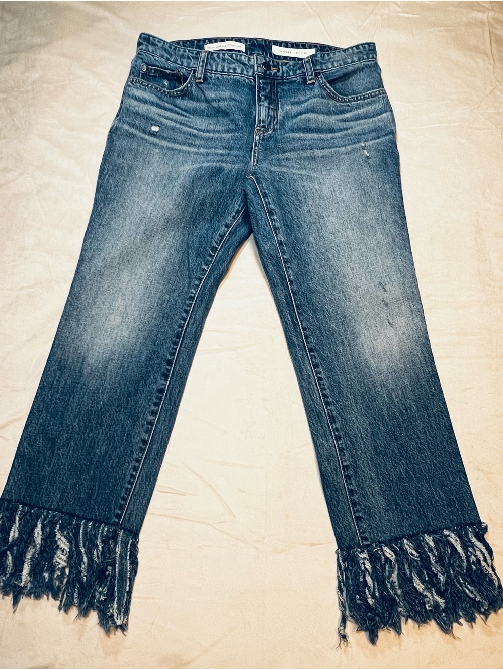 Pilcro and the Letterpress Women’s Light Blue Denim Capri Jeans Hyphen Size 30